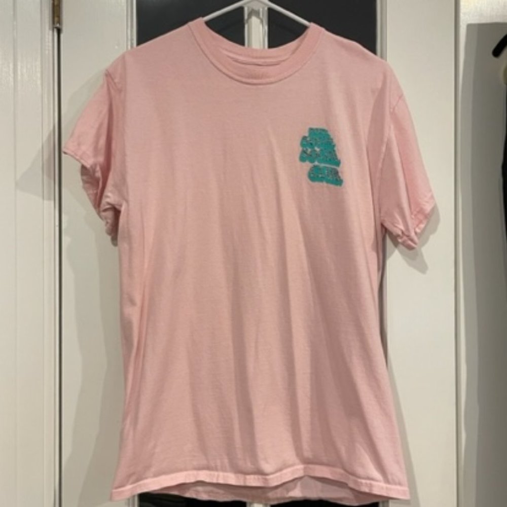 Anti Social Social Club pink logo tshirt, size M